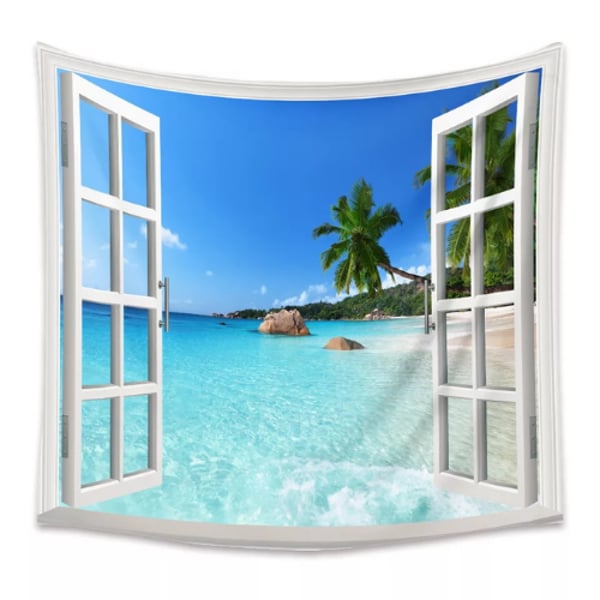 Beach View Outside The Window wall sticker
