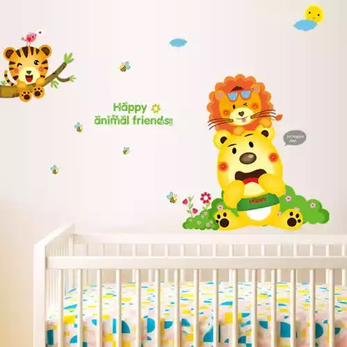 CARTOON STIKER DINDING TRANSPARANT WALL STICKER 60X90CM SK-9137