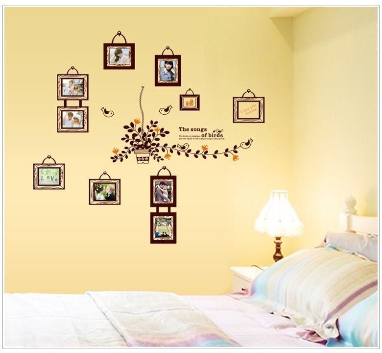 Birds Photo Frame Wall Sticker Xh501