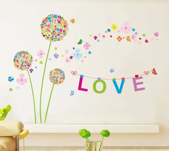 XH9233 THREE LOVE PANDORA wallsticker wall