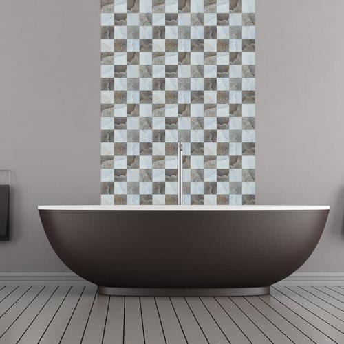 DIY Kitchen Bathroom Bathroom Simulation Wall Tile Waterproof Wallpaper, Peel and Stick Tile Backsplash Wall Tiles 8"x8" (6 Sheets) JM706