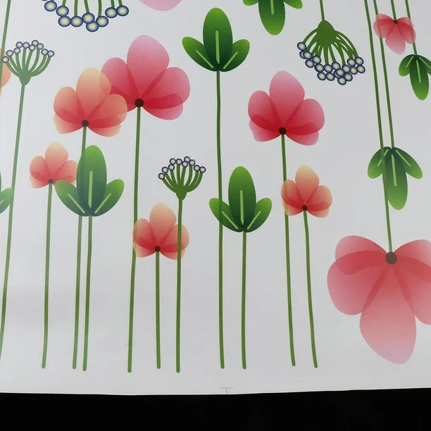 Ay928 China Supplier Removable Beautiful Flower Vinyl Wall Paper Sticker For Room Decoration