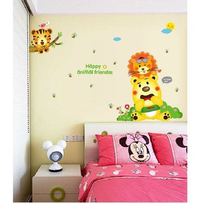 CARTOON STIKER DINDING TRANSPARANT WALL STICKER 60X90CM SK-9137