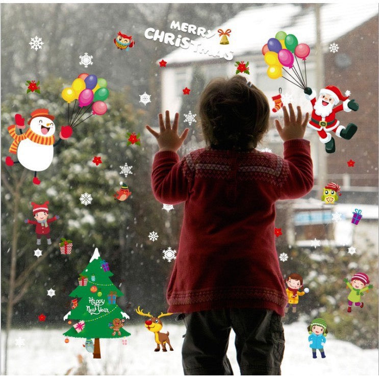 Decorative decal 69X90CM Merry Christmas SK9244