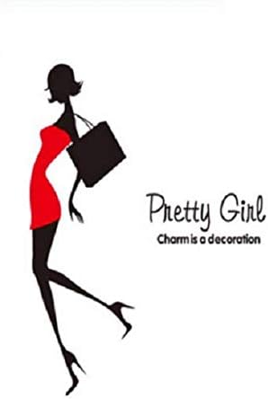 Jm8314 Wall Stickers Vinyl Decor Girls Women Teens With Shopping Bags Decor For Living Room ,