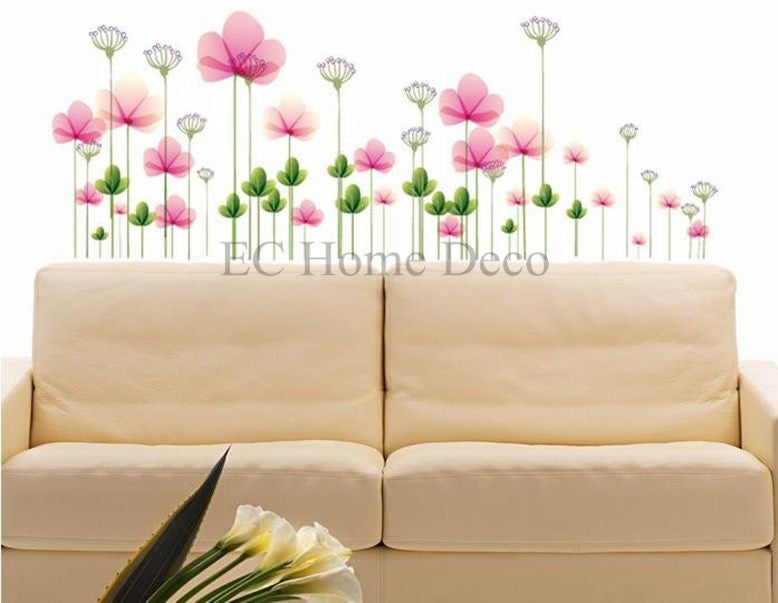 WALLSTICKER/WALL STIKER-50X70-XY8039-WEDDING FLOWER XY8039