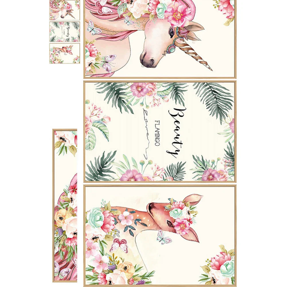 Unicorn Photo Frame Wall Stickers Sk9314