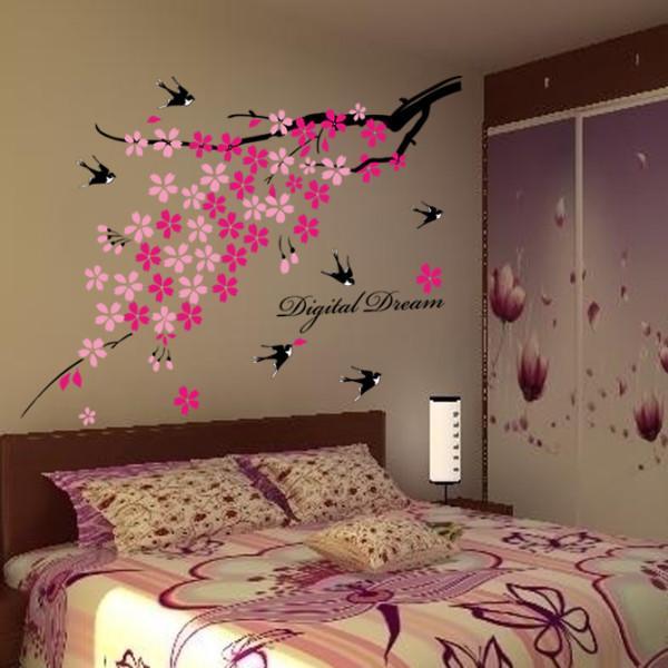 Bird and Flower Wall Sticker AY936