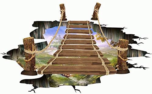 Cheap Wall Stickers 60X90 Xl8129 Wood Bridge Floor Walstiker Wallsticker Guaranteed Ori