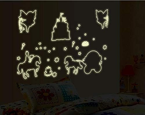 Prince and Princess luminous wall paste environmental protection removable bedroom living room child room sticker