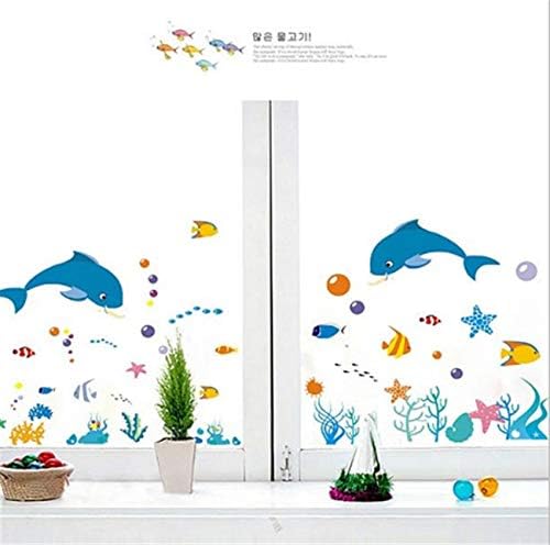 Xy8047 GlobalNiche® Sea Ocean Animal Dolphin Fish Wall Window Decor Vinyl Decal Kid Rome Sticker