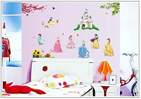 Princess Girl Castle DIY Removable Art Vinyl Wall Stickers Model DF5102