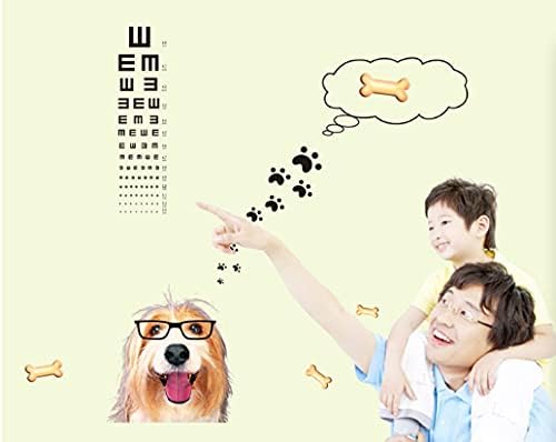 SHOWERORO 2pcs Wall Stickers Merch Kids Eye Chart Wall Sticker Ay6023