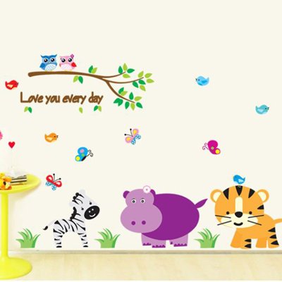 Dream Sticker AY9046 Wall Sticker, Wall Sticker, Stylish, Trees, Plants, Flowers, Scandinavia, Children's Room