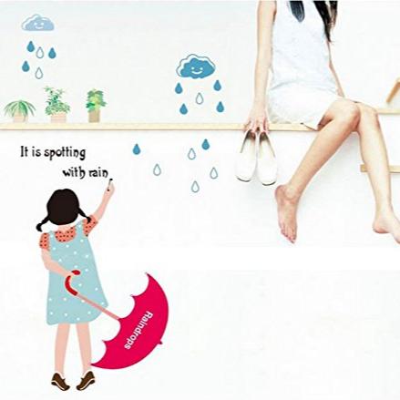 Ay881Romantic Cats Lovers In the Street Lamp DIY Removable Wall Stickers Living Room Decoration Mural Decal PVC Wall Paper