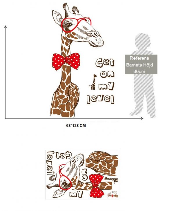 Giraffe WALL STICKER xh9275|Wall decor|
