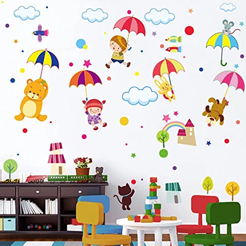 Cartoon Animal Diy Wall Sticker Children's Room Decoration Modern Art Mural Bedroom Living Room Wall Decoration Children's Room xl8217
