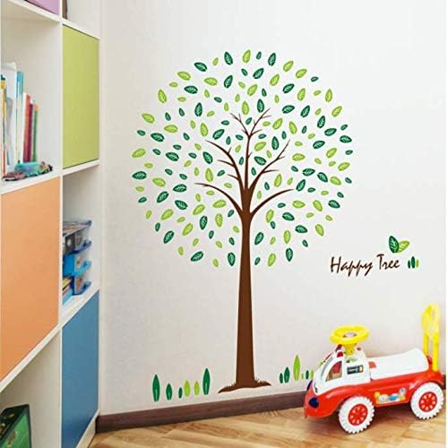 Jm8212 Large Tree Wall Decals Wall Stickers Happy tree Cute wall sticker ,