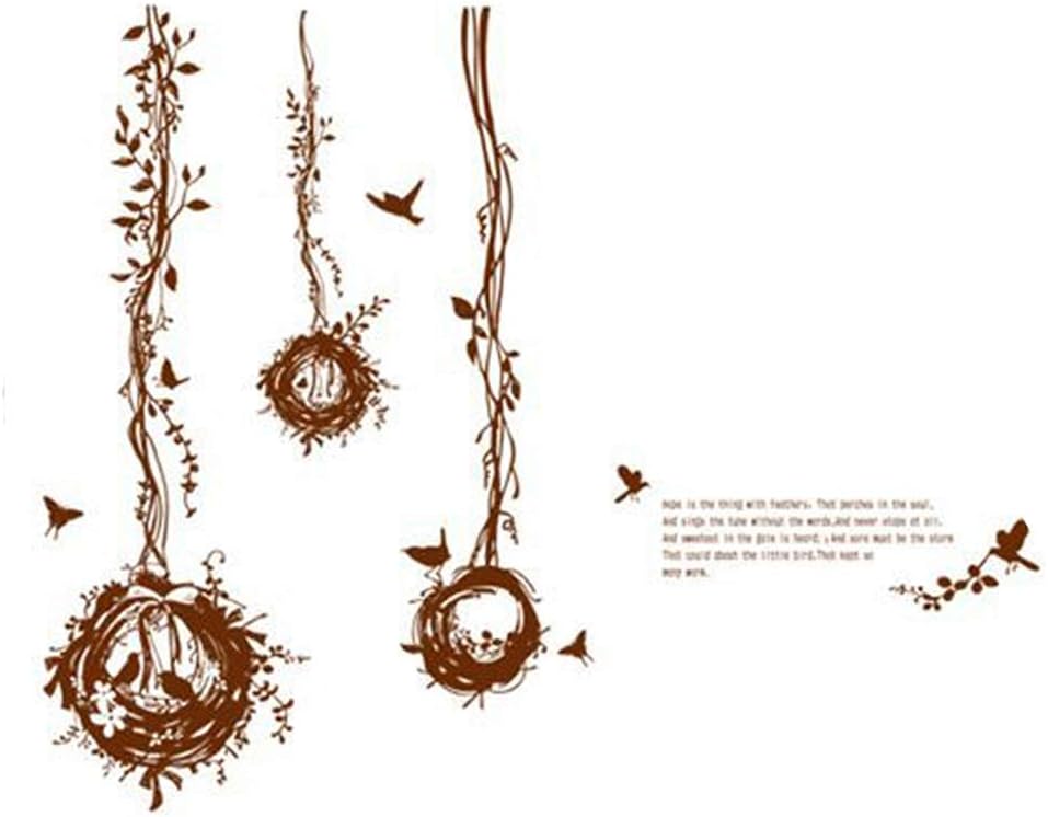 BEST OF BEST Bird Nest Tree Vine Wall Stickers Ay7026