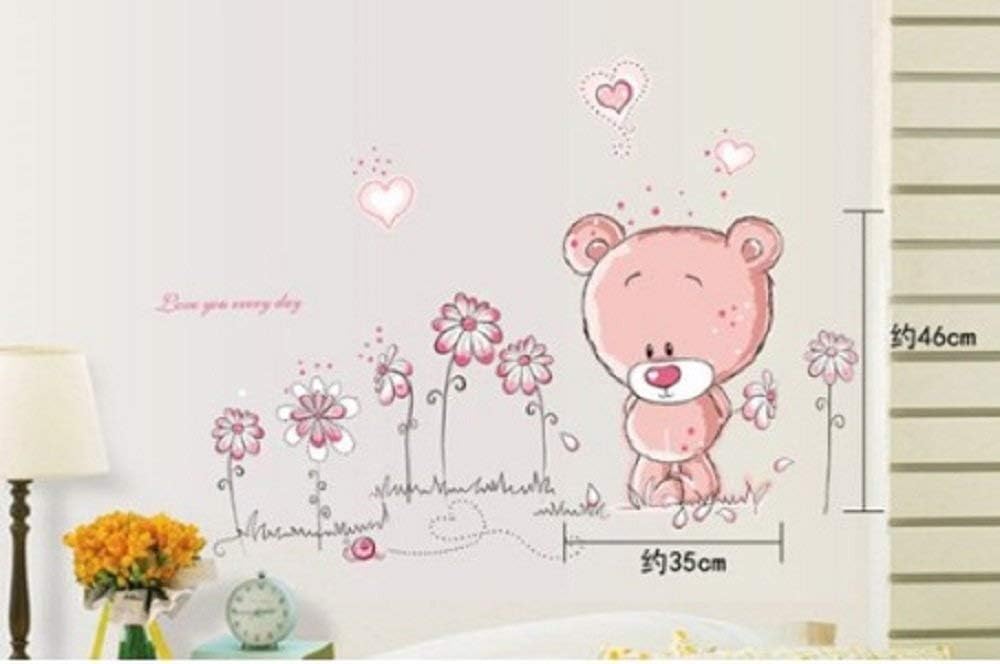 Teddy Bear Childrens Kids Nursery Baby Bedroom Wall Sticker sAy7017