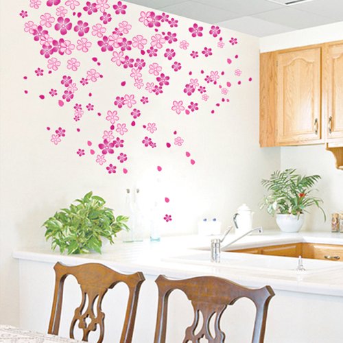 DM570084 DKDZ DIY Fashion Self Adhesive PVC Removable Wall Stickers/House Interior Decoration Pictures - Flower,