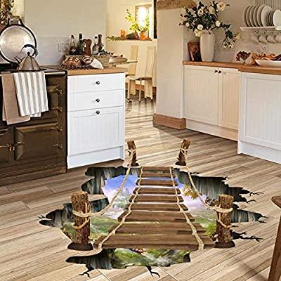 Cheap Wall Stickers 60X90 Xl8129 Wood Bridge Floor Walstiker Wallsticker Guaranteed Ori
