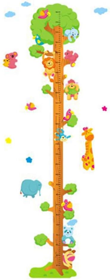 Wall Stickers Animals Trees Lions Birds Height Measuring Ay762