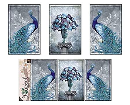 8D peacock wall stickers