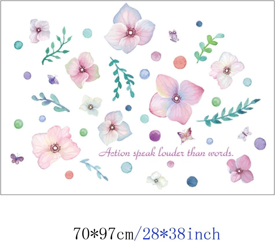 Sk7068 Beautiful Flowers Wall Stickers