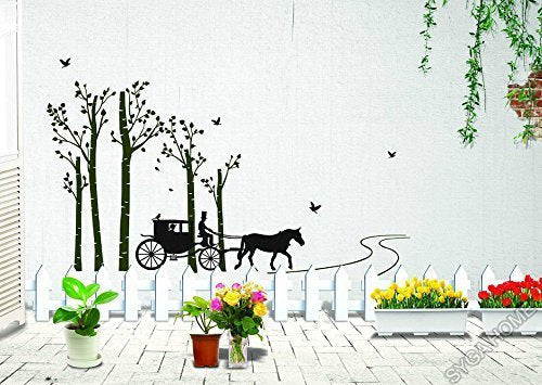 Wall Sticker AY- 815 Syga Horse Riding Natural Wall Stickers