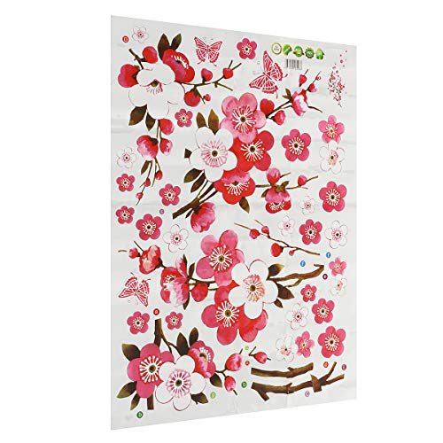 Large Cherry Blossom Flower Butterfly Tree Wall Sticker Art Decal Home Decor