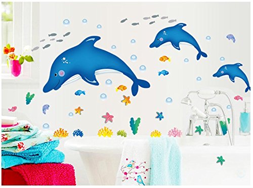AY7177 MEDIUM DOLPHIN WALLSTICKER
