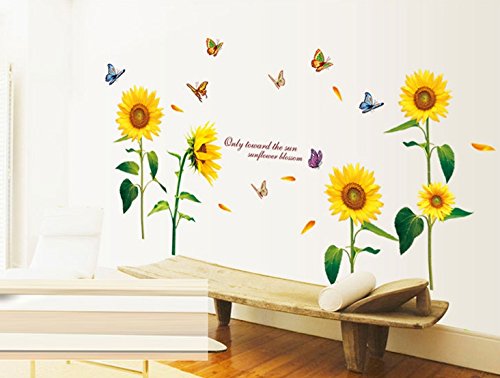 Interior Wall Sticker Sunflowers (AY9122)