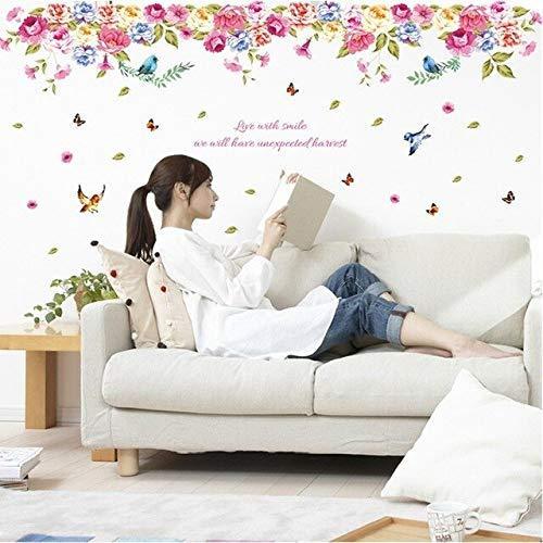 WALL STICKERS 60X90 XL8202 HANGING COLORFUL ROSES