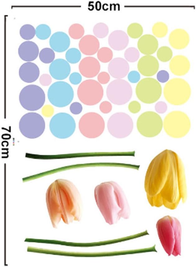 Colorful Flowers Butterflies Trees Wall Stickers Ays6007