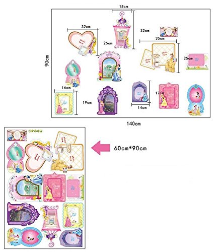 Ay9086 Princess Photo Frame Wall Sticker
