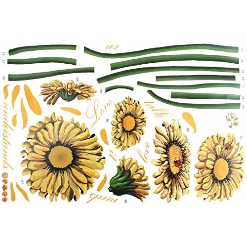 Sunflower Wall Sticker Wallpaper Decoration