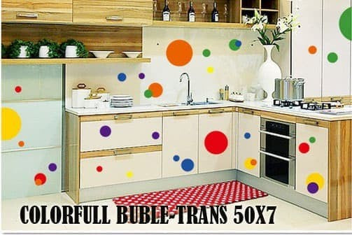 AY7158 COLORFUL CIRCLE WALLSTICKER