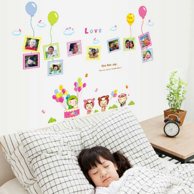 BALLON N FRAME WALLSTICKER Ay7089