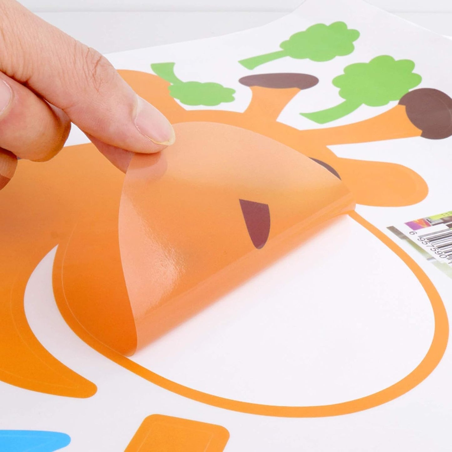 Growth Record Height Chart for Kids Children Growth Chart Wall Stickers Wall Stickers for Boys Girls Bedroom Nursery Wall Decor Cute Cartoon/Giraffe