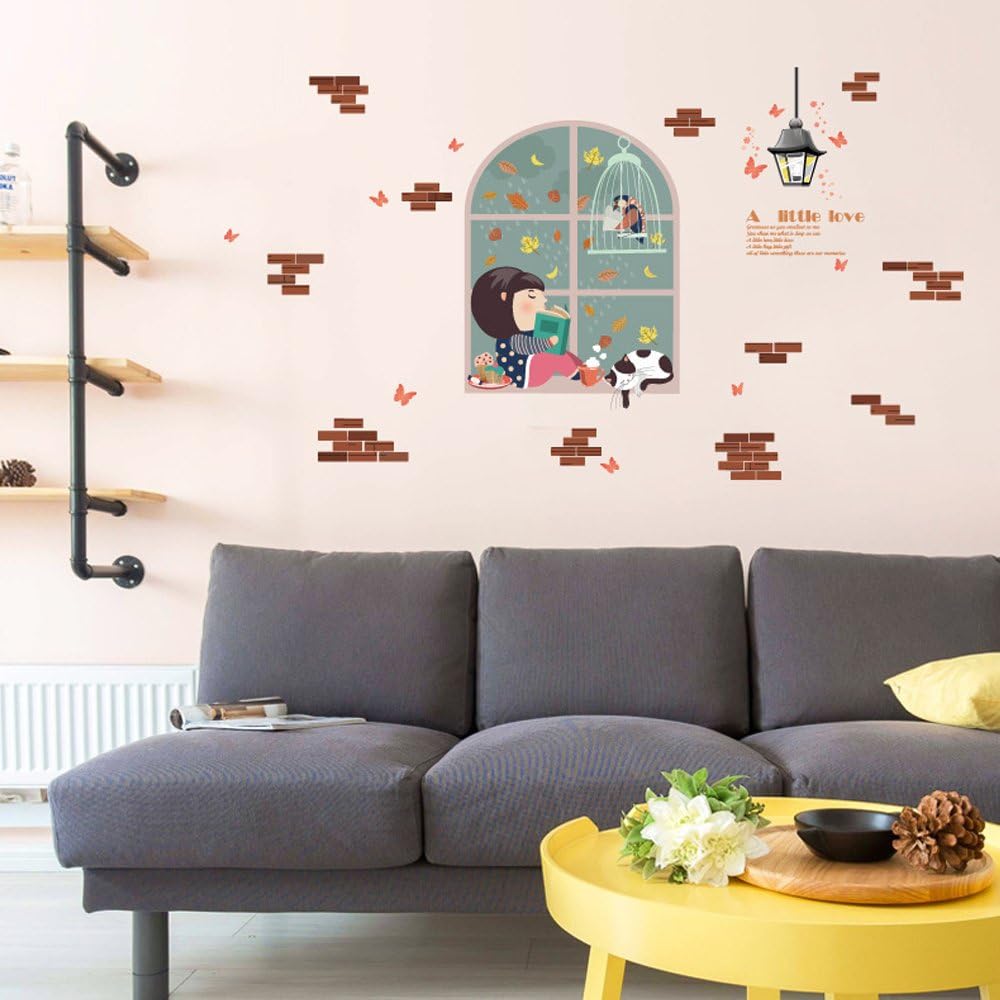 Sk9217 Best Creative Wall Stickers DIY Height Decals Murals Wallpaper Environmentally Removable Wall Art
