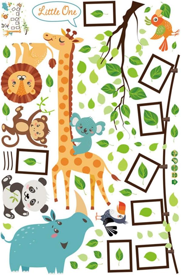Cartoon Animal Style Photo Frame Children Bedroom Decorative Wall Stickers SK9206 Size:60x90cm