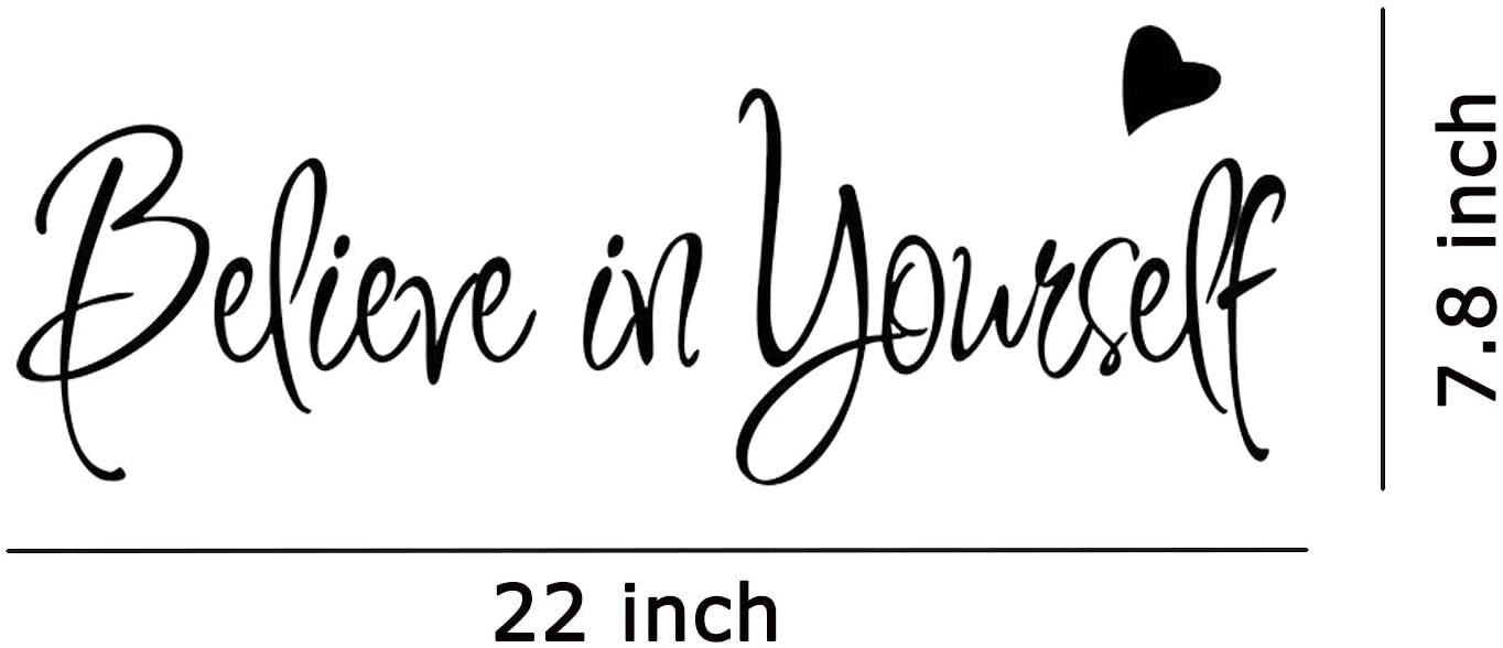 Believe In Yourself Wall Stickers Inspirational Home Decor Creative Inspiring Quote Wall Decal Adesivo De Parede Vinyl Decals