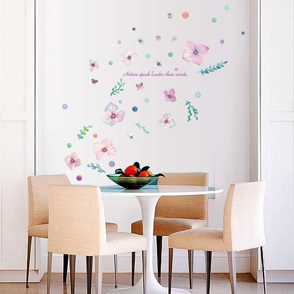 Sk7068 Beautiful Flowers Wall Stickers