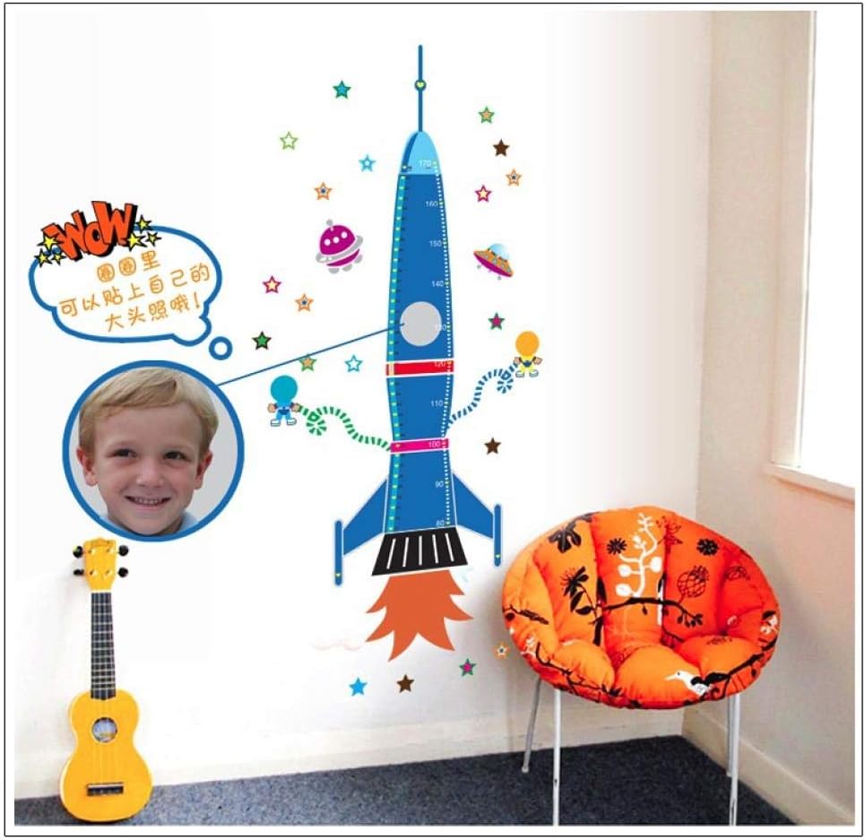Animal World Rocket Cartoon Children's Bedroom Background Decorate Wall Stickers