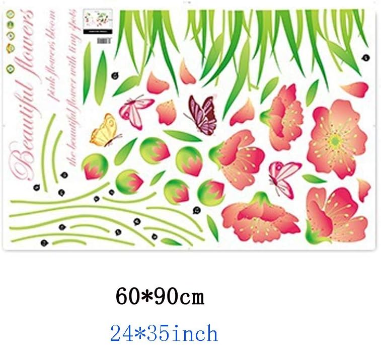 BEST OF BEST Beautiful Flower Grass Butterfly Wall Sticker XL8163