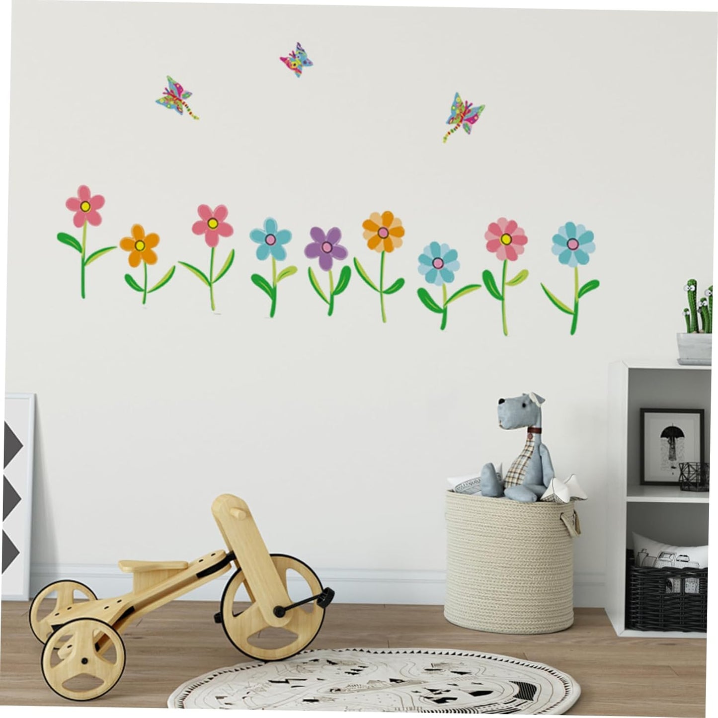 Ay7240 Butterfly Flower Wall Stickers Kids Room Wall Decor Wall Decals Nursery Wall Decor Wall Decals