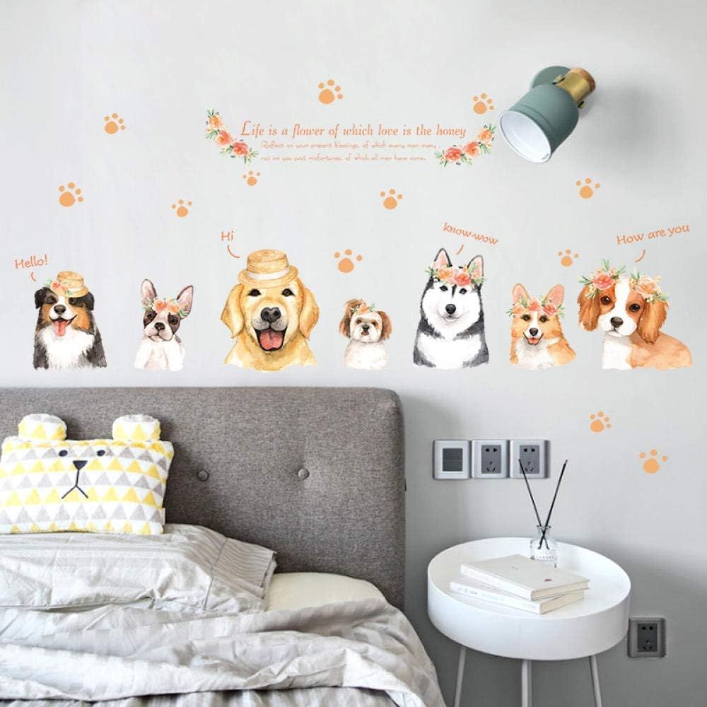 Sk7162 Hand-Print Dog Wall Sticker