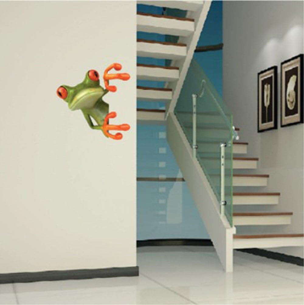 1Pcs Toilet Lid Covers Sticker Green Frog Funny Bathroom Toilet Seats Decorative Decal Car Toilet Seat Sticker Toilet Seat Clear 17cm x 18cm