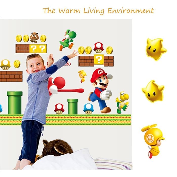 Ay7062 Wall Stickers Kids Nursery Boys Bedroom Decor Removable Vinyl